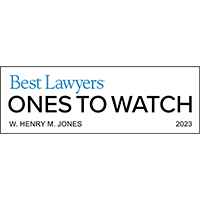 Best Lawyers Ones to Watch 2023 Logo for Henry Jones